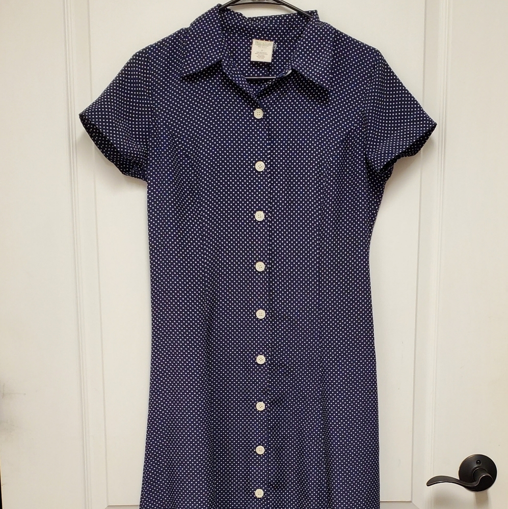 Full length button up dress